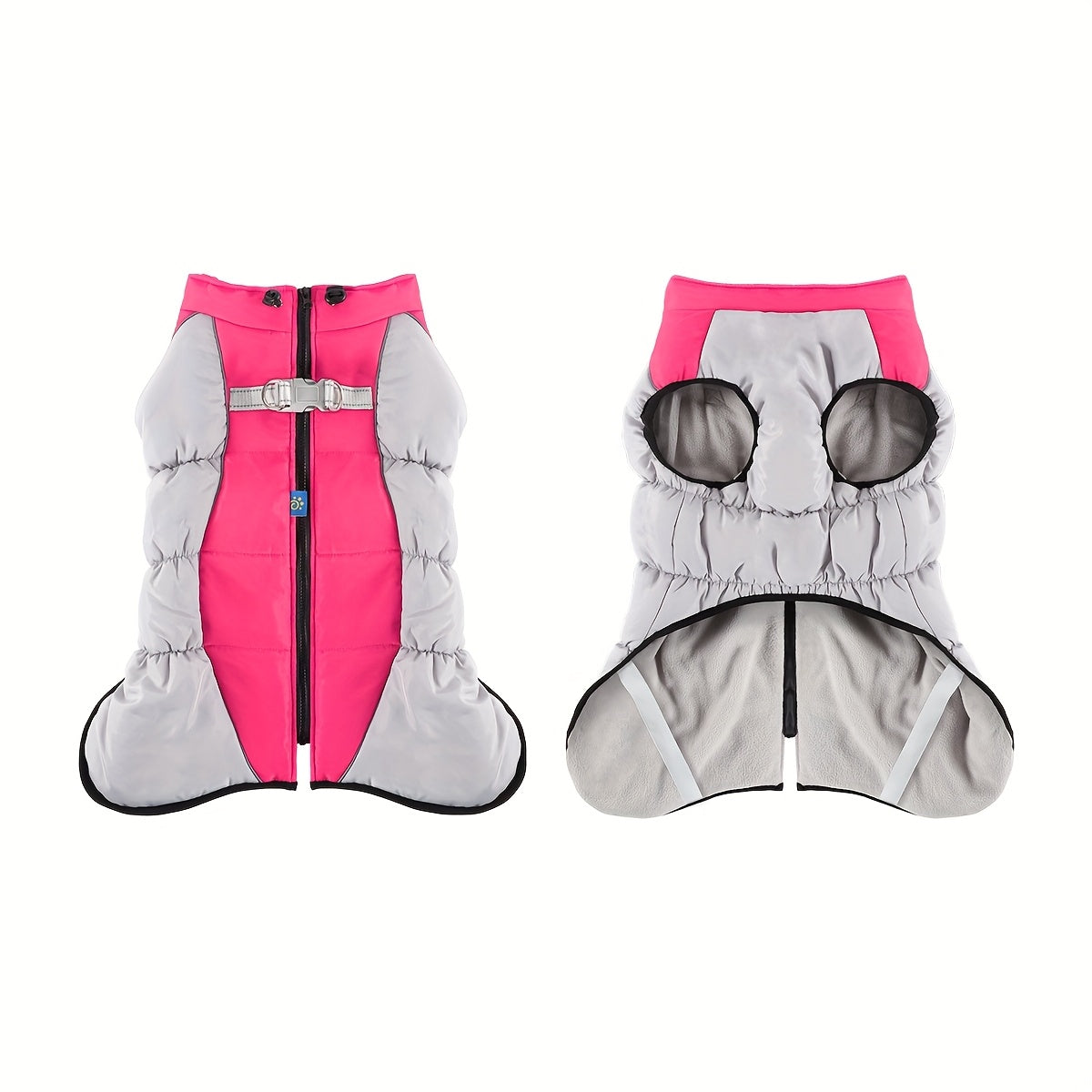 Dog Winter Jacket - Windproof Large Pink