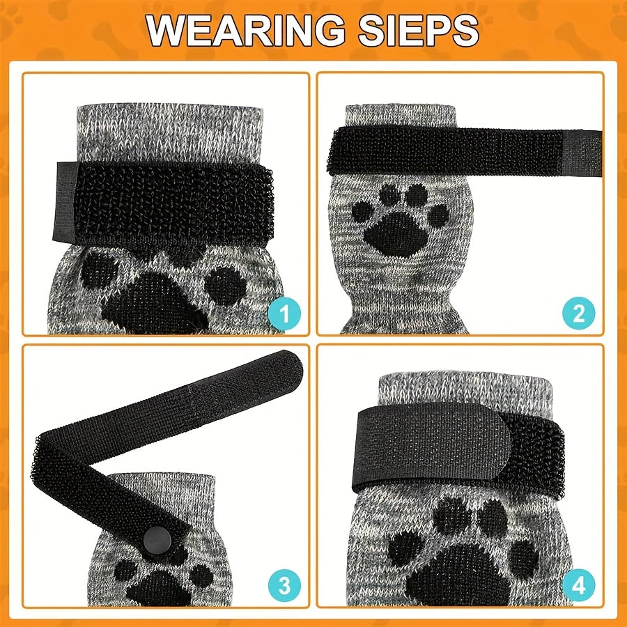 Dog Socks - Waterproof Anti-Slip Pet Footwear Protection