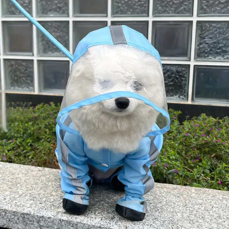 Dog Raincoat with Boots - Waterproof Puppy Rainwear