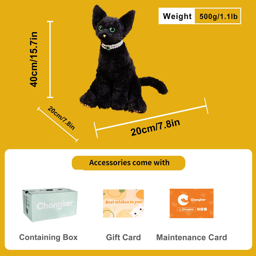 Devon Rex Cat Plush – Handmade Gift for Cat Lovers