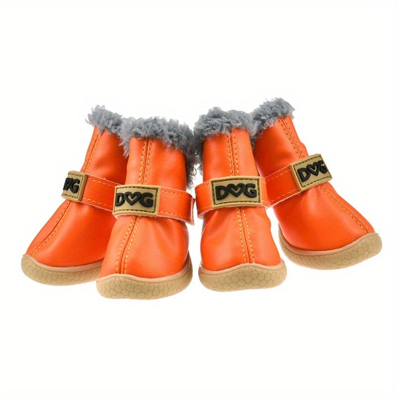 Anti-Slip Dog Boots for Large Dogs - Waterproof Winter