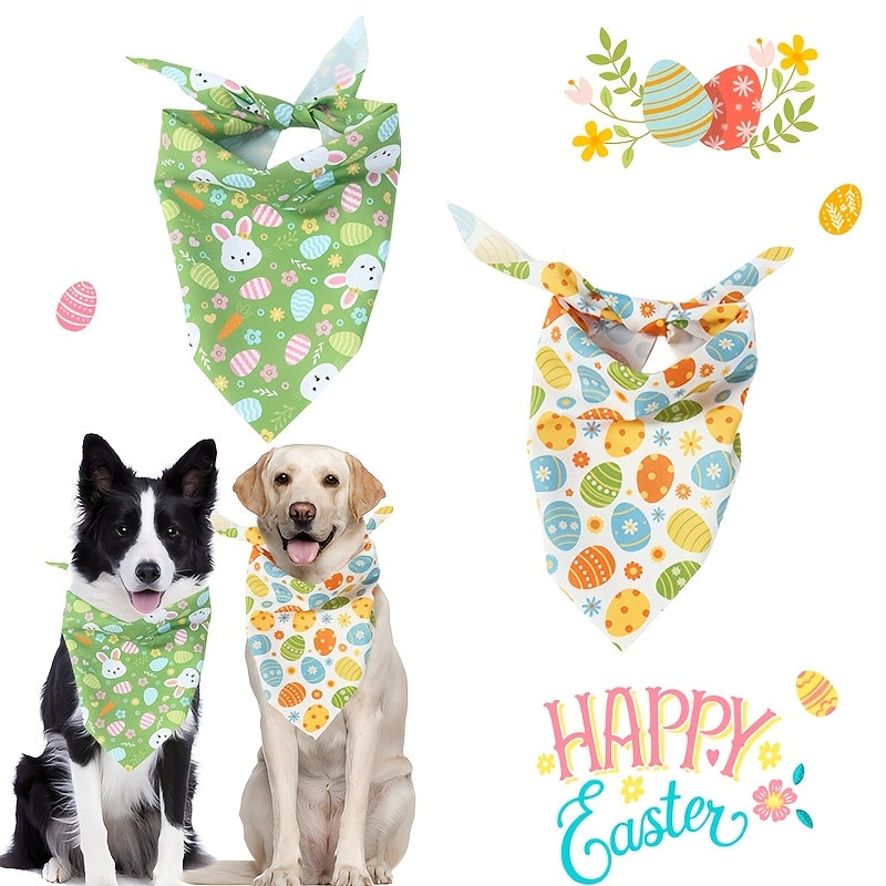 Easter Dog Scarf - Easter Cat Accessories Spring Pet Clothing