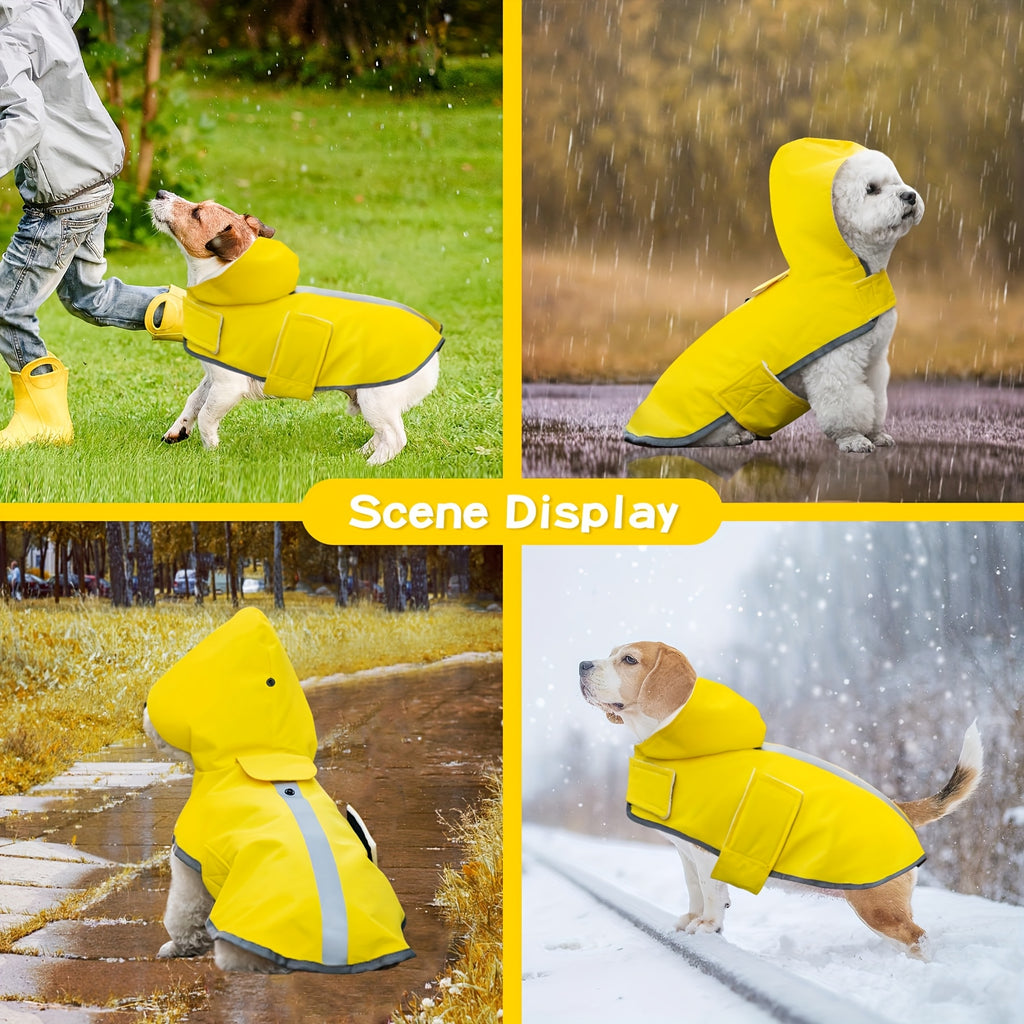 Dog Raincoat - Waterproof Reflective Coat