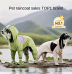 Dog Raincoat - Dog Rain Jacket Waterproof Dog Coat