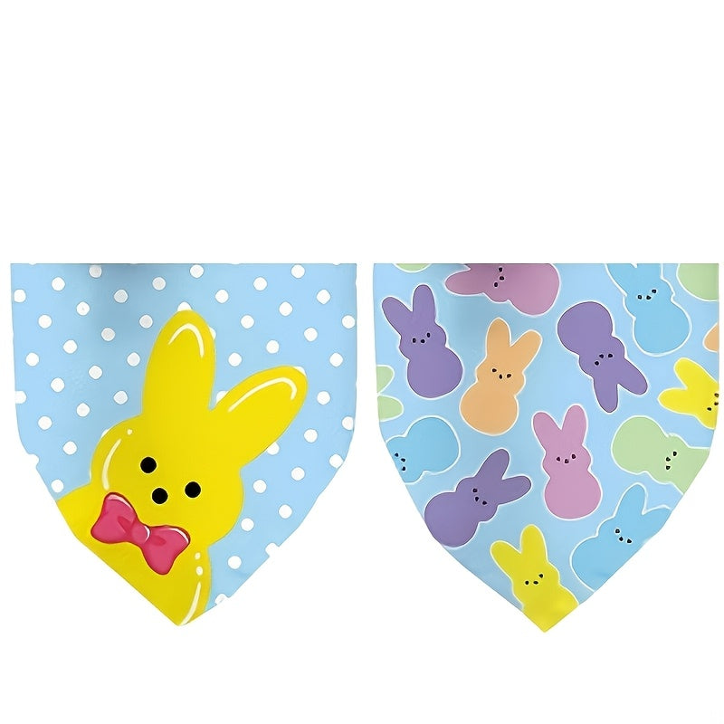 Easter Dog Bandanas - Colorful Bunny Pet Scarf