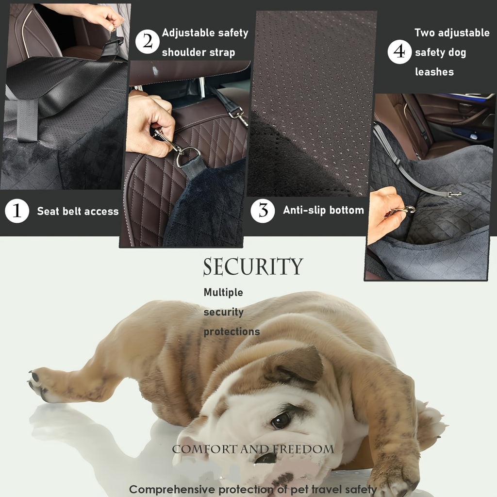 Dog Car Seat - Booster with Elevated Cushion