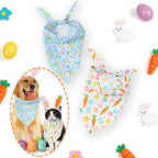 Easter Dog Bandanas - Easter Bunny Print - Spring Celebration