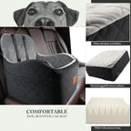Dog Car Seat - Booster with Elevated Cushion