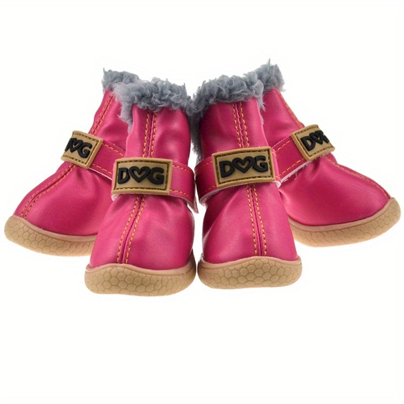 Anti-Slip Dog Boots for Large Dogs - Waterproof Winter