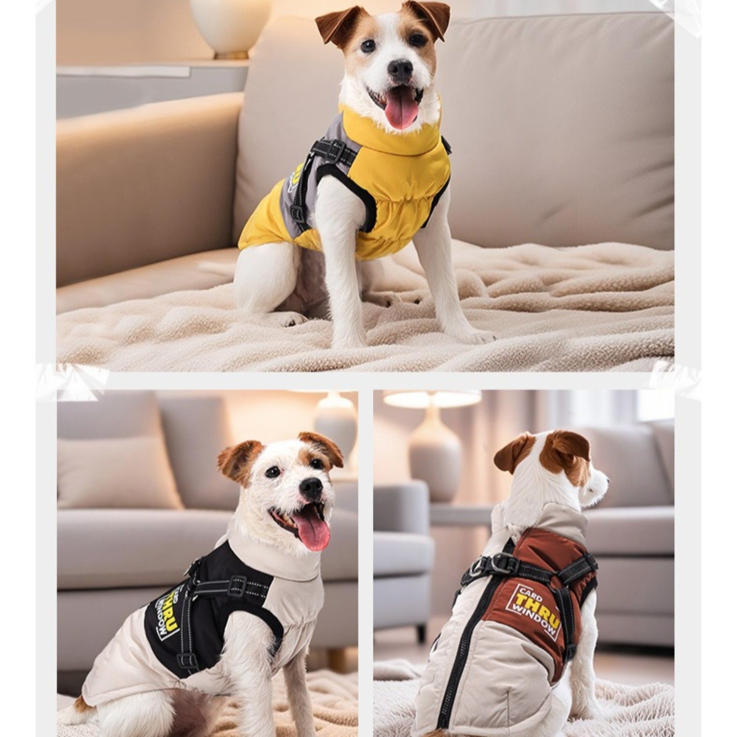 Windproof Dog Winter Jacket - Soft Dog Coat for Cold Weather