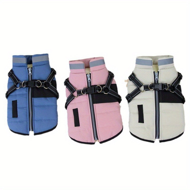 Dog Winter Jacket - Cozy Large Dog Cold Weather Coat