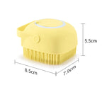 Dog & Cat Bath Massage Brush – Soft Silicone Pet Accessories Tools