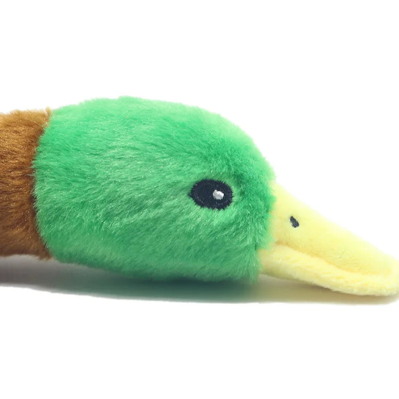 Cute Plush Duck Dog Squeaky Toy – Interactive Chew for Small & Medium Dogs