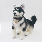 Husky Plush – Realistic Dog Toy Gift for Pet Lovers