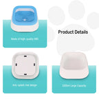 Anti-Splash Dog Water Bowl 1L – Large Non Spill Water Bowl for Dogs