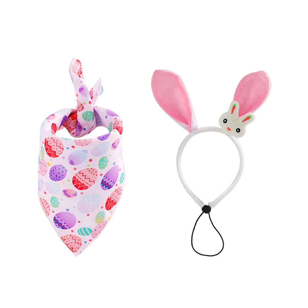 Dog Easter Costumes - Bunny Ears Headband for Dogs Cats