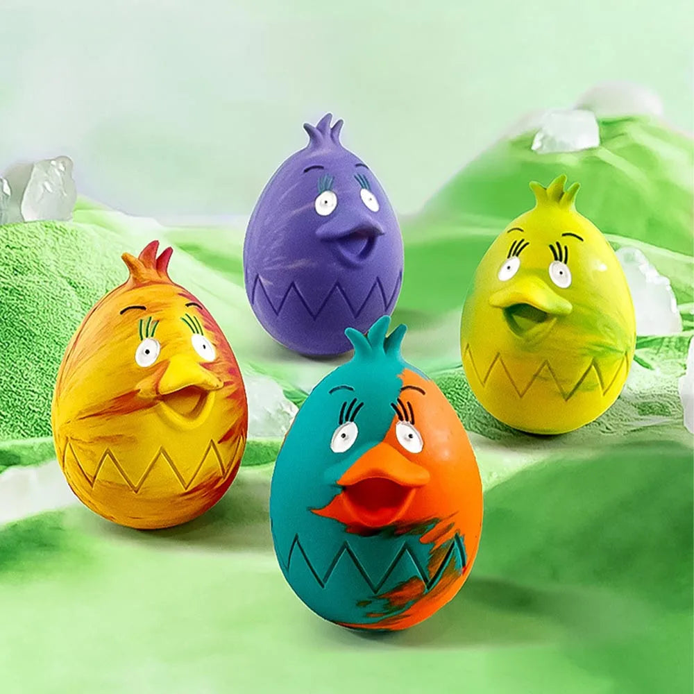 Easter Dog Toys - Durable Rubber Squeaky Chew Toys