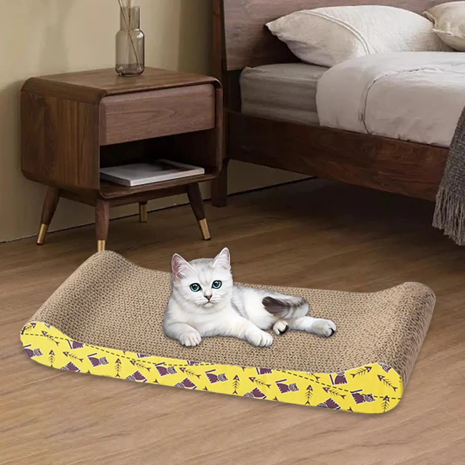 Cat Scratching Board Bed – Cardboard Scratch Pad & Nest for Cats