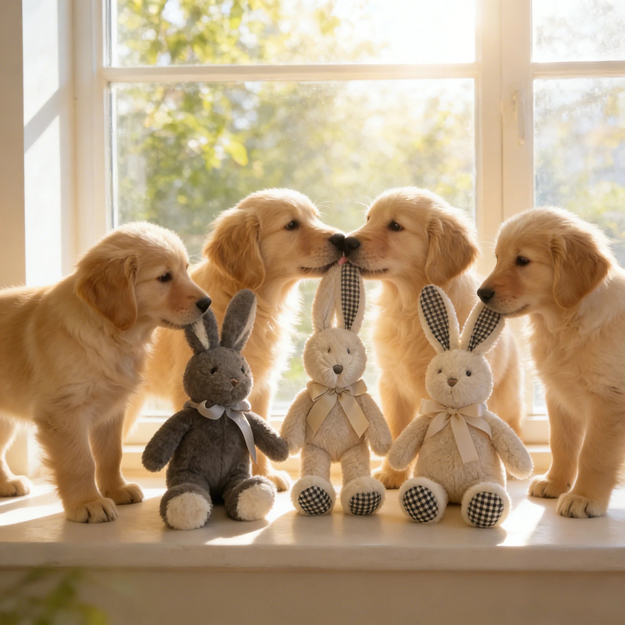 Easter Pet Toys - Bunny Stuffed Animal Dog Easter Toys