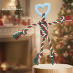Easter Dog Chew Toys - Cotton Rope Toy with Heart Design