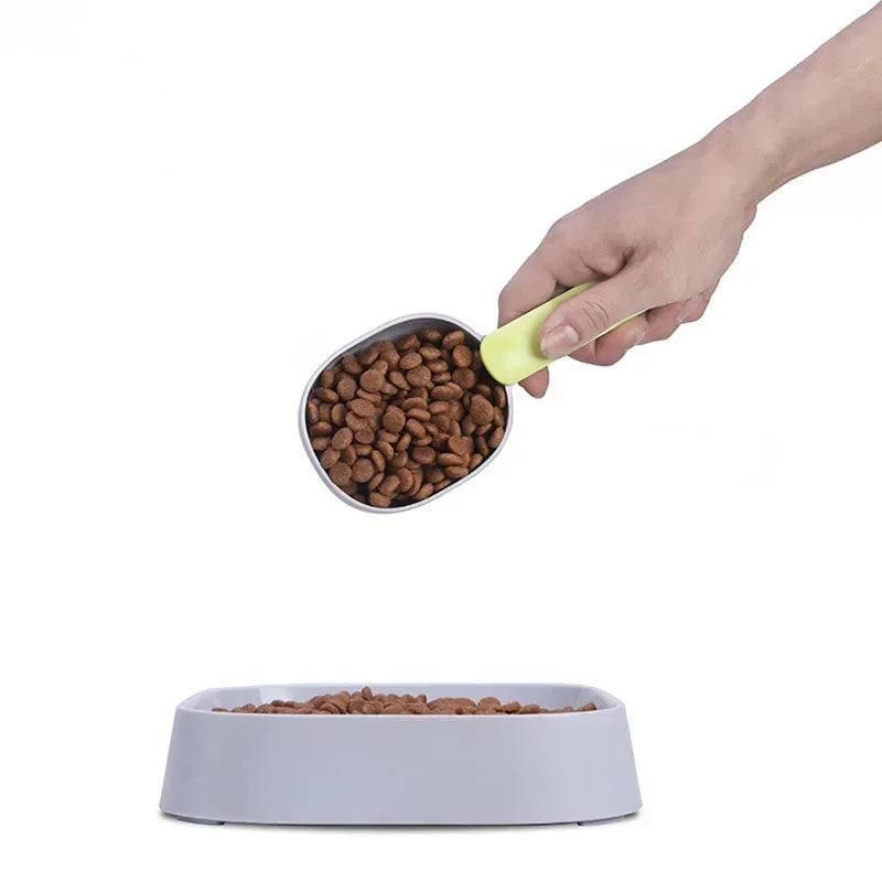 Pet Food Scoop & Clip - Accurate Measuring