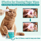Pet Ear Wipes for Dogs & Cats – Easy Otic Cleaning