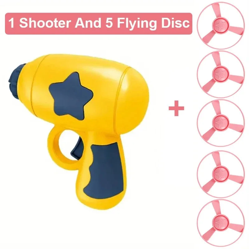 Interactive Cat Toy – Flying Disc Shooting Gun