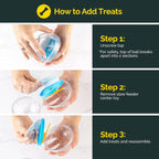 IQ Treat Ball Dog Food Dispenser & Interactive Toy