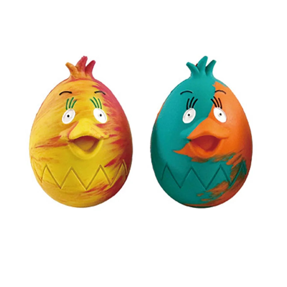 Easter Dog Toys - Durable Rubber Squeaky Chew Toys