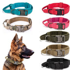 Durable Nylon Dog Collar & Reflective Leash Set – Tactical Training