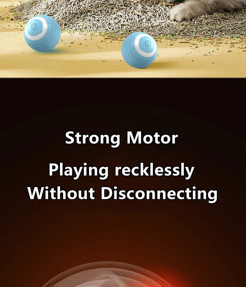 2PCS Smart Cat Toys – Auto Rolling Interactive Ball Set