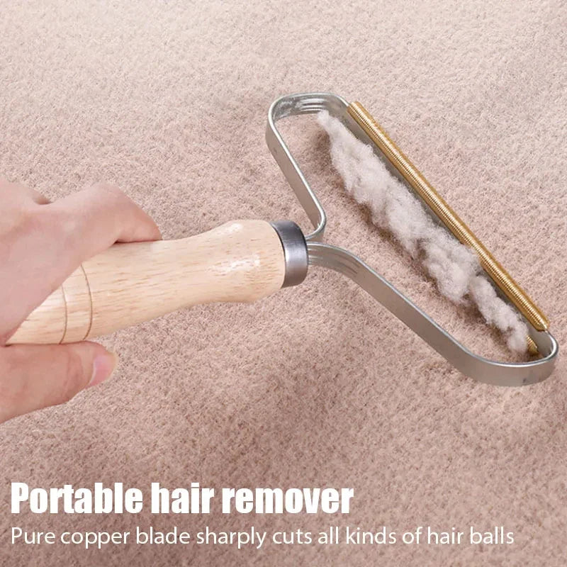 Portable Pet Hair Remover Brush for Cats & Dogs