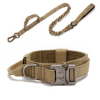 Durable Nylon Dog Collar & Reflective Leash Set – Tactical Training