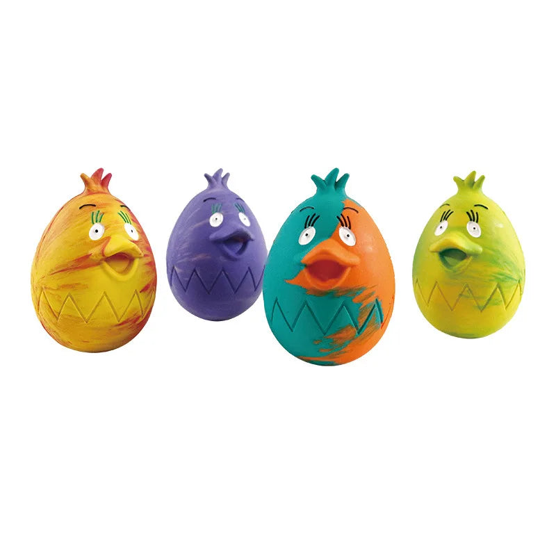 Easter Dog Toys - Durable Rubber Squeaky Chew Toys