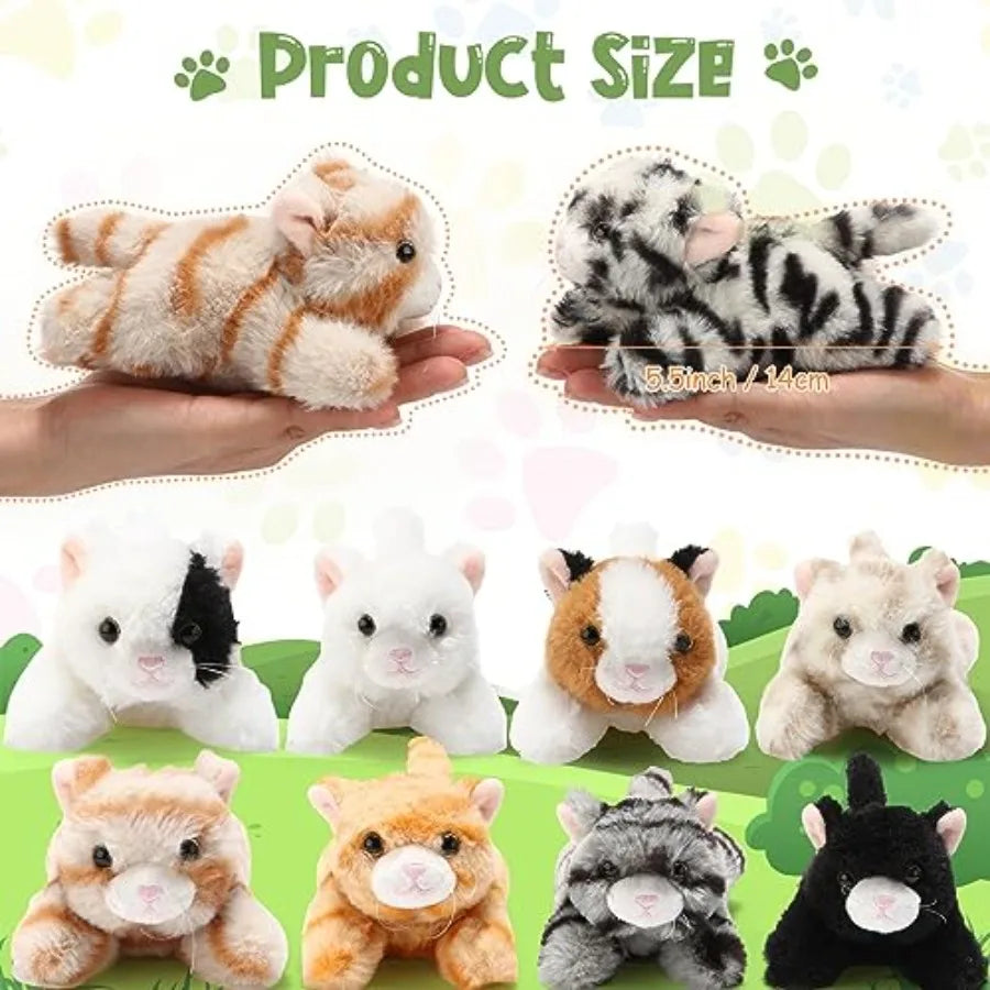 Cat Stuffed Animals - Soft Fluffy Cat Plush Toys