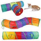 Foldable Cat Tunnel Toy – Breathable Indoor Play Tunnel for Cats