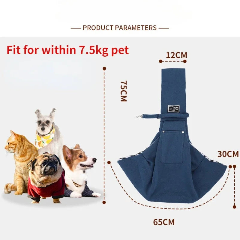 Comfortable Pet Sling Carrier Bag for Cats & Small Dogs