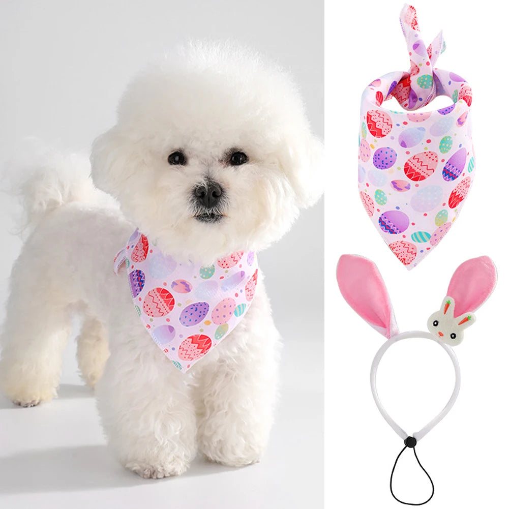 Dog Easter Costumes - Bunny Ears Headband for Dogs Cats