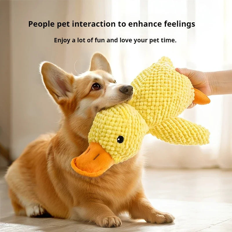 Dog Plush Sleeping Duck – Bite-Resistant & Sound Toy