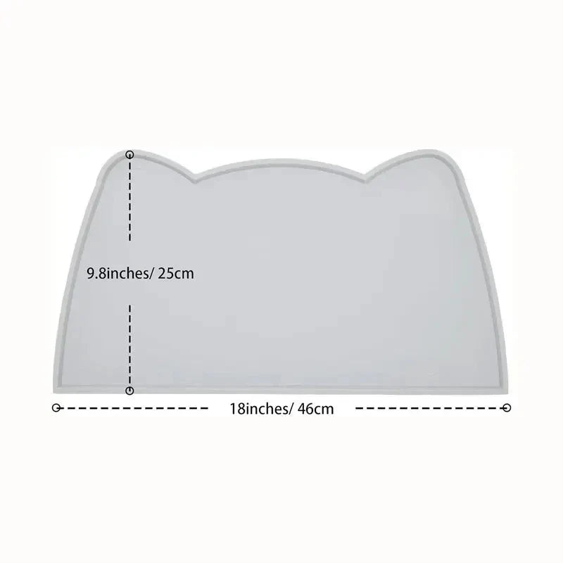 Silicone Pet Feeding Mat – Waterproof & Non-Slip Dog Bowl Mat