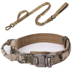 Durable Nylon Dog Collar & Reflective Leash Set – Tactical Training