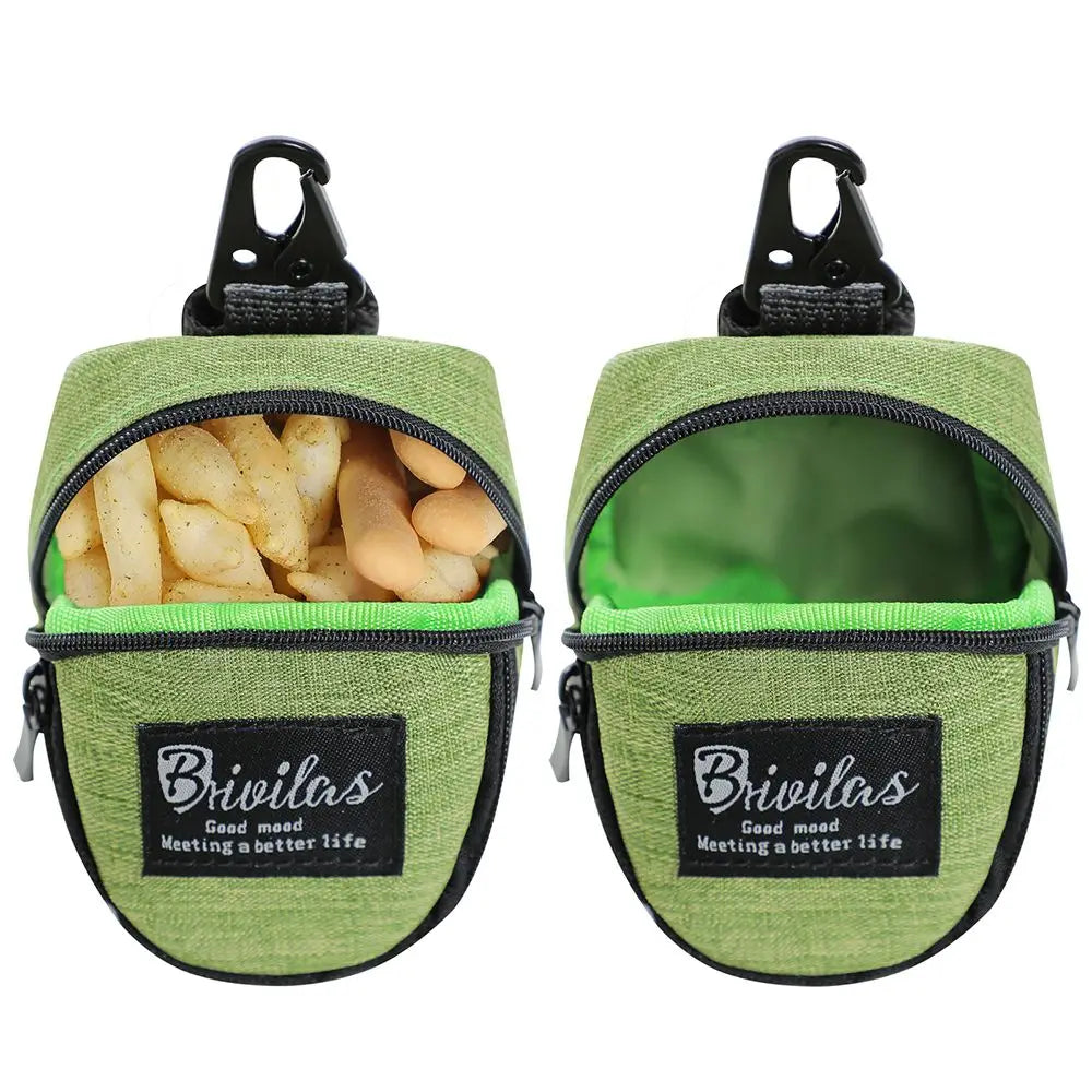 Portable Dog Treat Pouch – Training & Travel Bag with Poop Dispenser