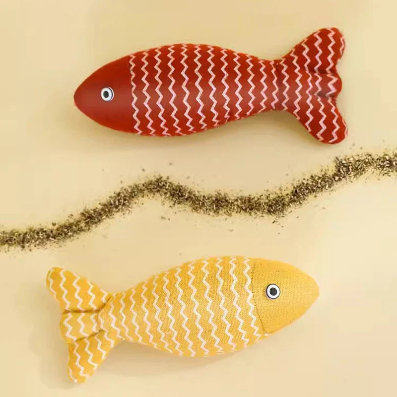 Catnip Fish Toy – Interactive Plush Simulation Fish for Cats & Kittens