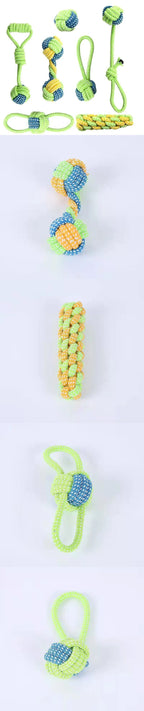 Interactive Cotton Rope Dog Toys for Puppies & Adults