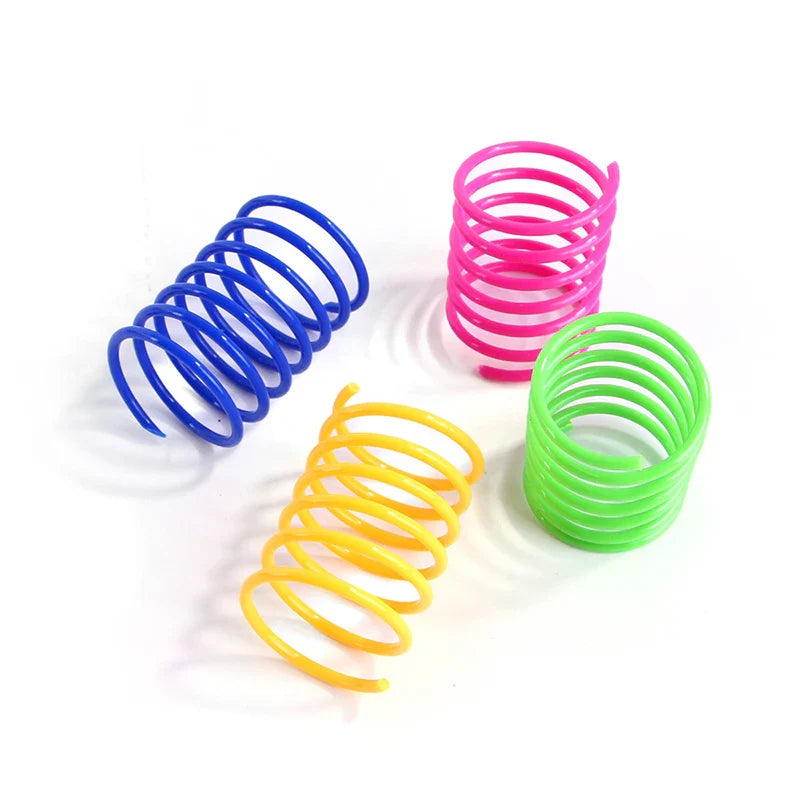 Colorful Cat Spring Toys – Durable Coil Play for Kittens