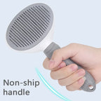 Self-Cleaning Pet Hair Removal Comb for Cats & Dogs