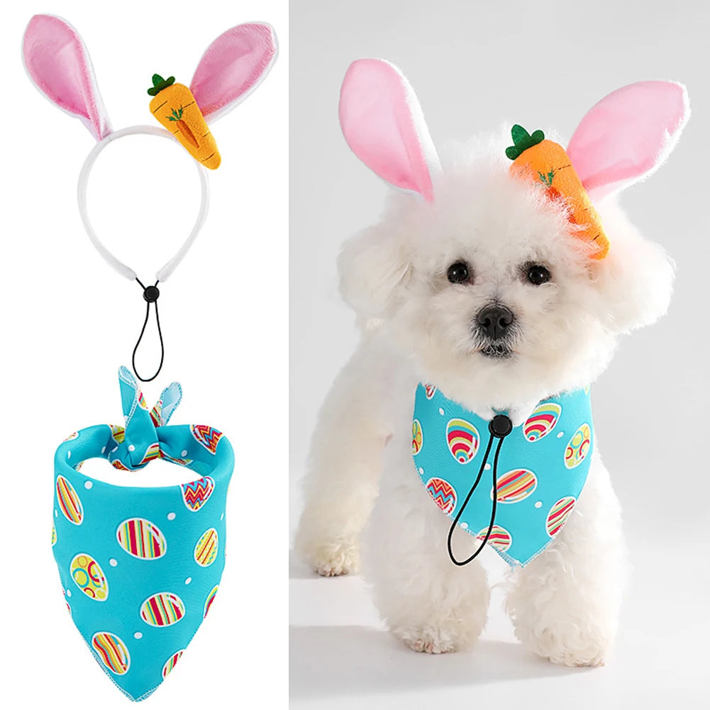 Dog Easter Costumes - Bunny Ears Headband for Dogs Cats