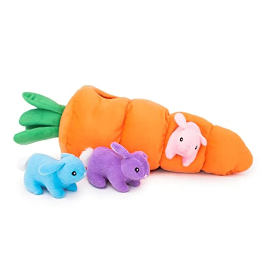 Easter Dog Toys - Squeaky Hide Seek Plush