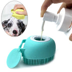 Dog & Cat Bath Massage Brush – Soft Silicone Pet Accessories Tools