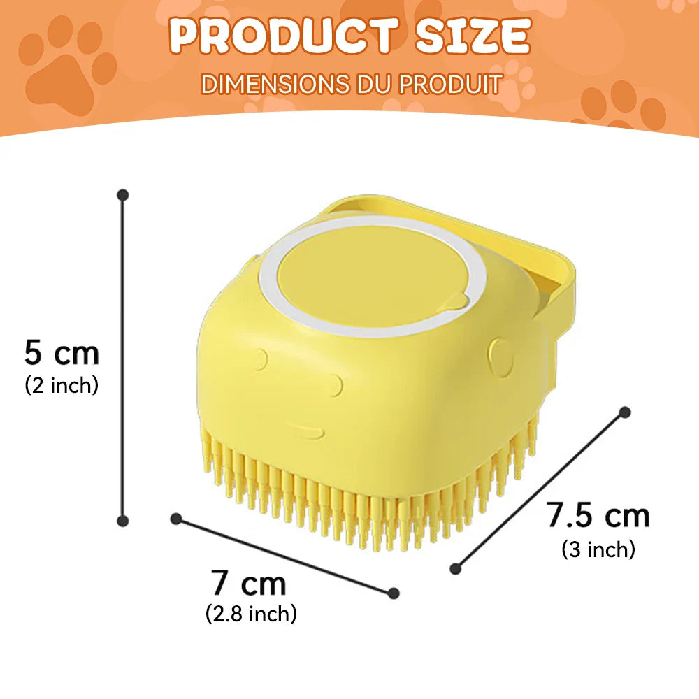 Pet Bathing Brush – Soft Silicone Massage Tool